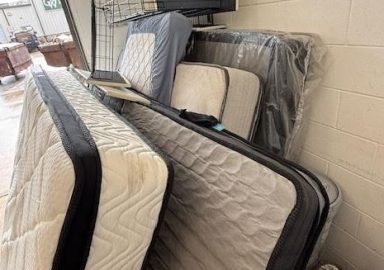 Apartment mattress removal and bulk trash cleanup at apartment complex in Houston Texas